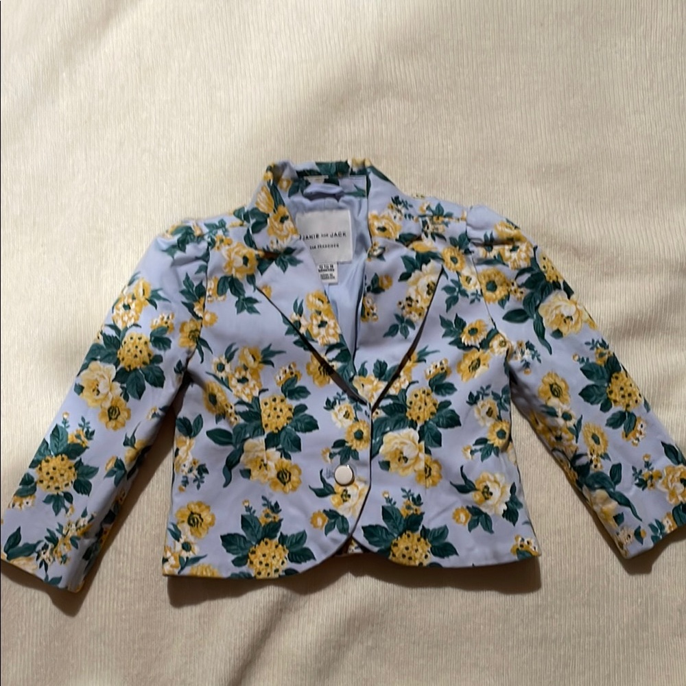 Floral Kids Jacket paired with pants